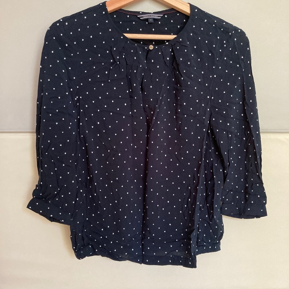 Tommy Hilfiger Pattern Shirt/ Navy
